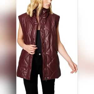 BlankNYC Vegan leather Vest NWT